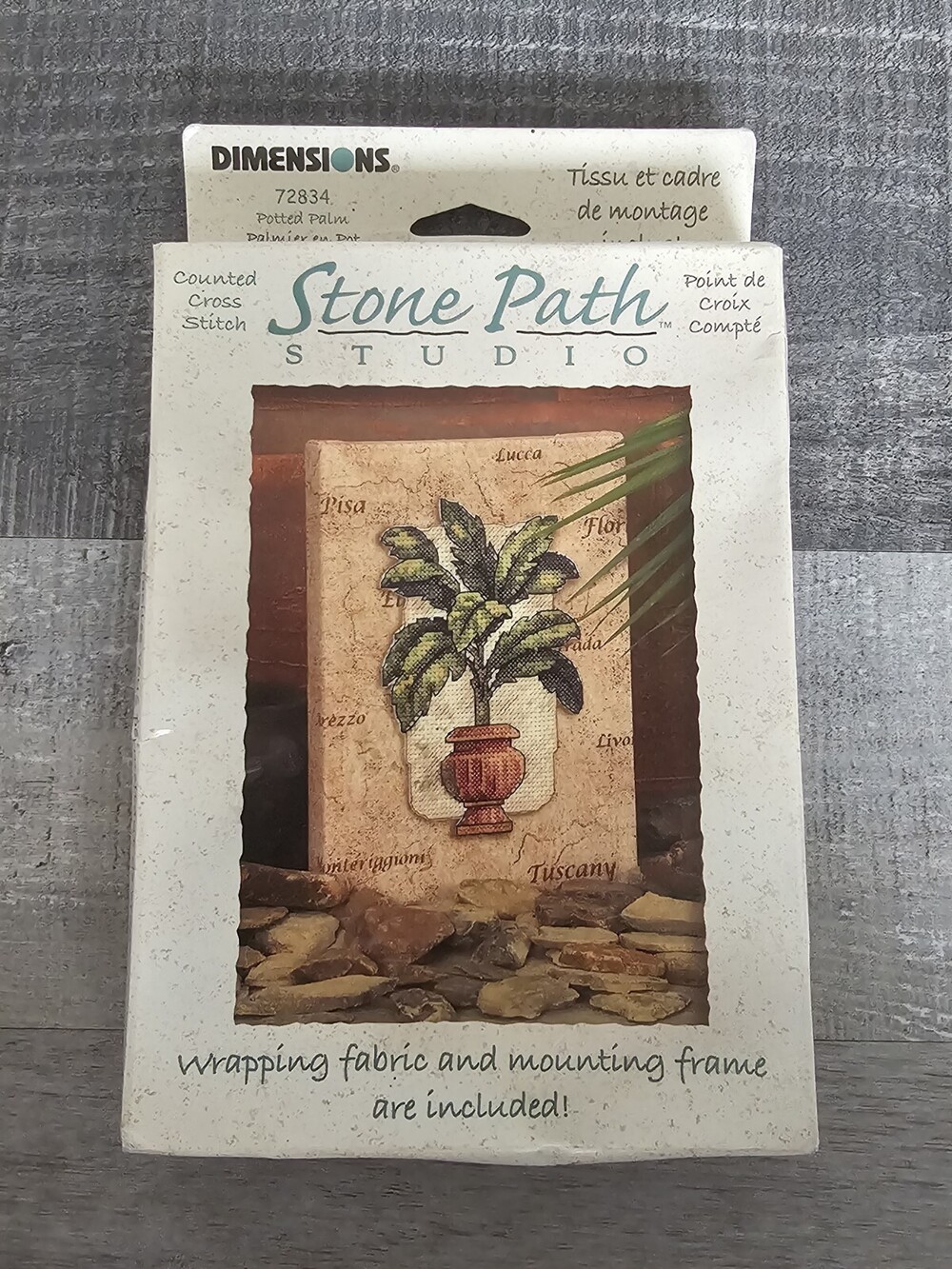 Dimensions Stone Path Studio Cross Stitch Kit Potted Palm 72834 New 125b